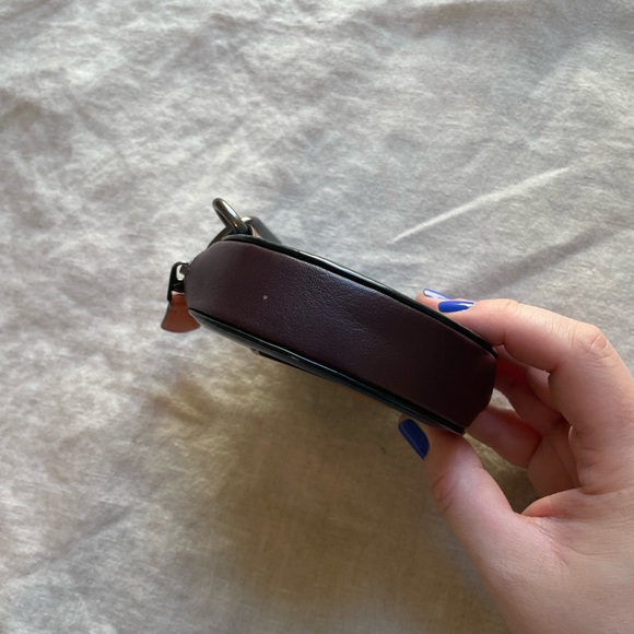 Coach small round zipper accessory multicolor smooth leather - Picture 5 of 9